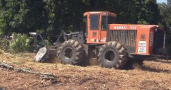 Ground level mulching and soil stabilizing